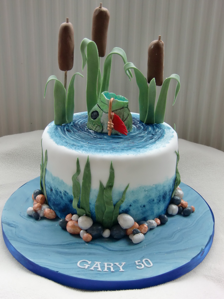 Fishing Birthday Cake Ideas
 Fishing Cake CakeCentral