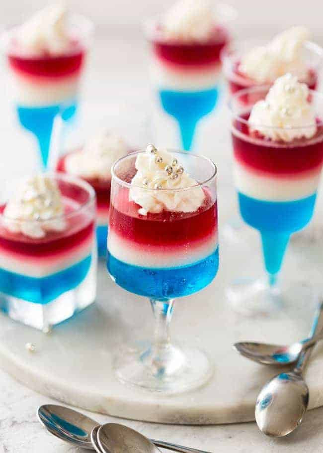 Fourth Of July Desserts
 Super Easy Patriotic 4th of July Layered Jello Spend