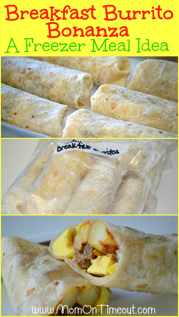 Freeze Breakfast Burritos
 Breakfast Burrito Bonanza A Freezer Meal Idea Mom