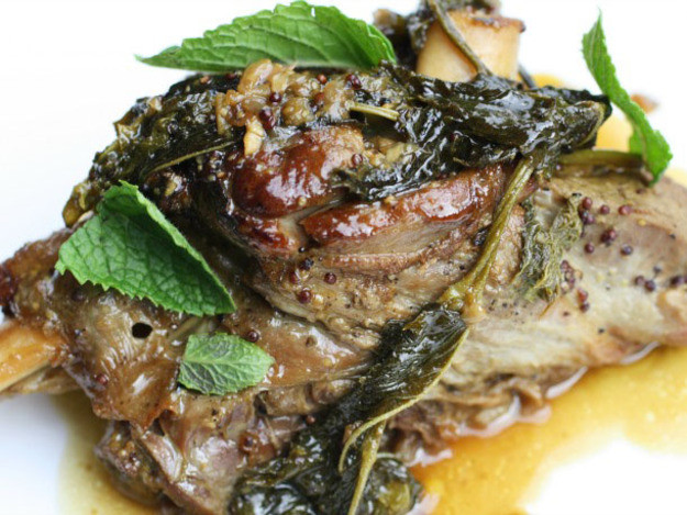 French Lamb Recipes
 Fall Apart Lamb Shanks Braised with Mustard and Mint