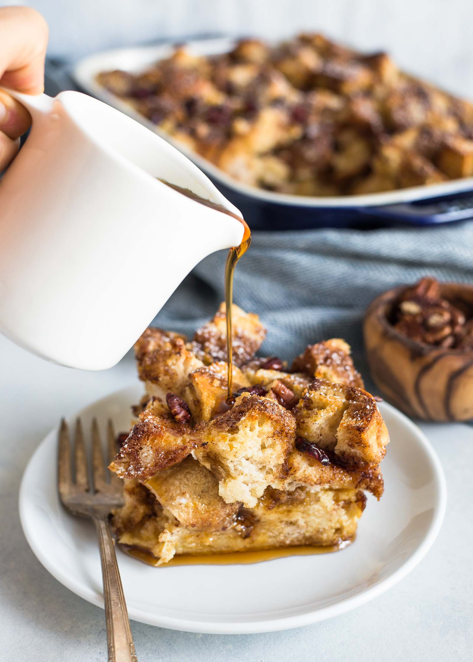 French Toast Casserole Challah
 french toast casserole with challah bread and pecans