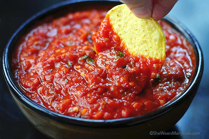 Fresh Salsa Recipe Spicy
 Spicy Roasted Tomato Chipotle Salsa Recipe