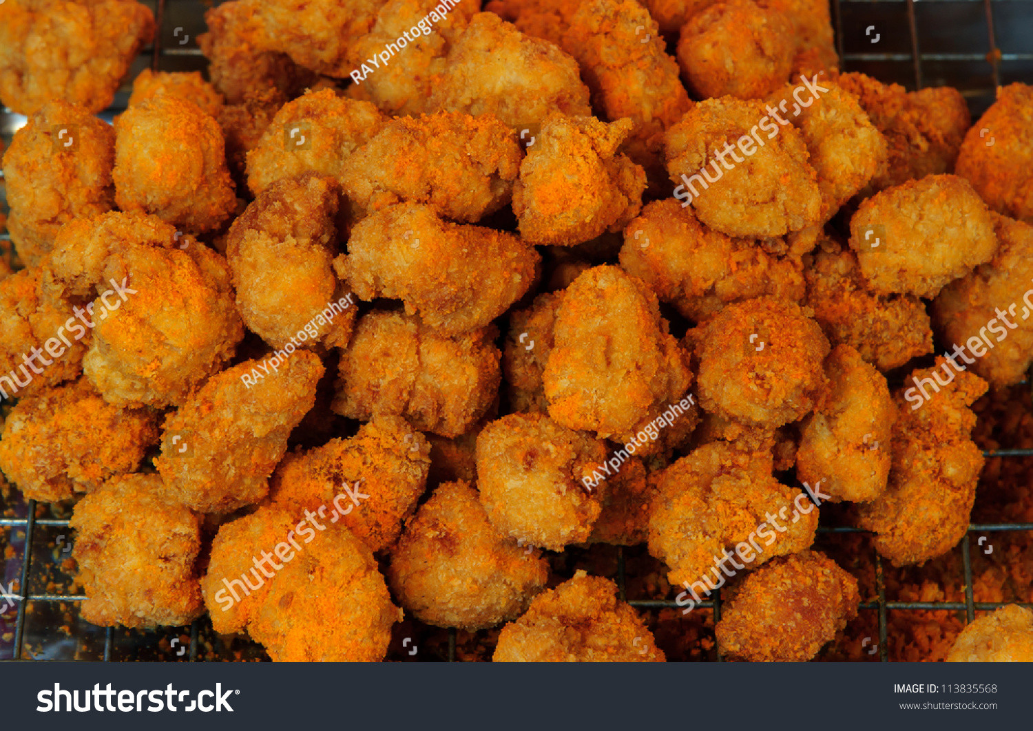 Fried Chicken Nuggets
 Fried Chicken Nug s In Fresh Market Stock