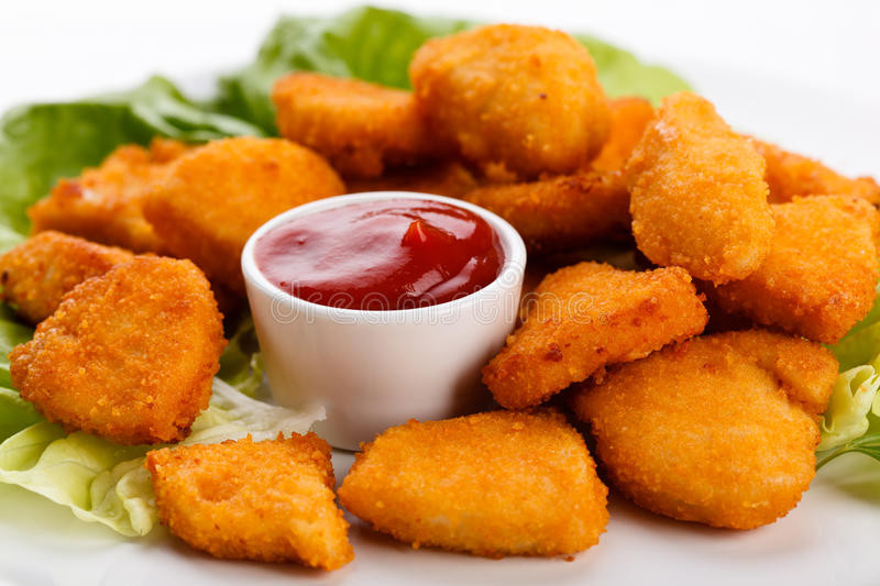 Fried Chicken Nuggets
 Fried chicken nug s stock image Image of cooked lunch