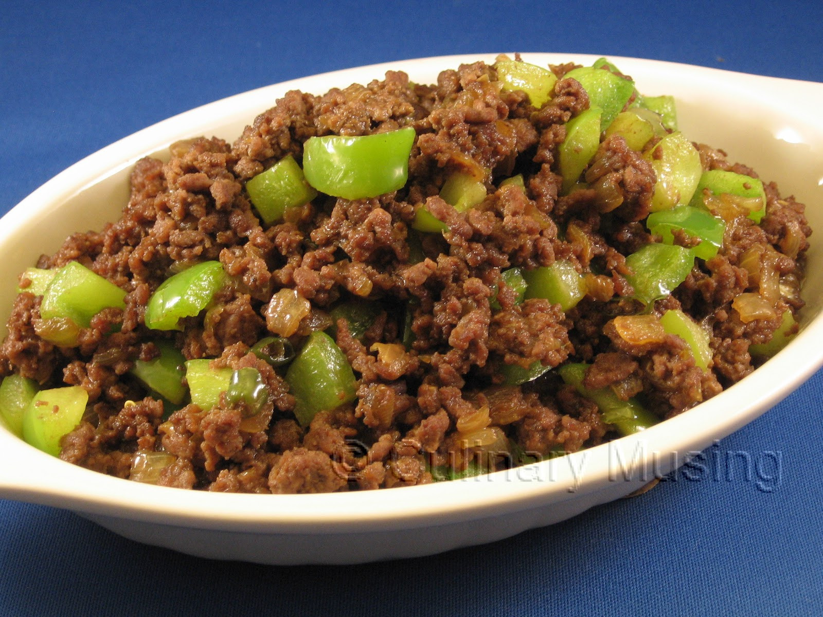 Fried Ground Beef
 Culinary Musing of a Silicon Valley Mom Thai Ground Beef