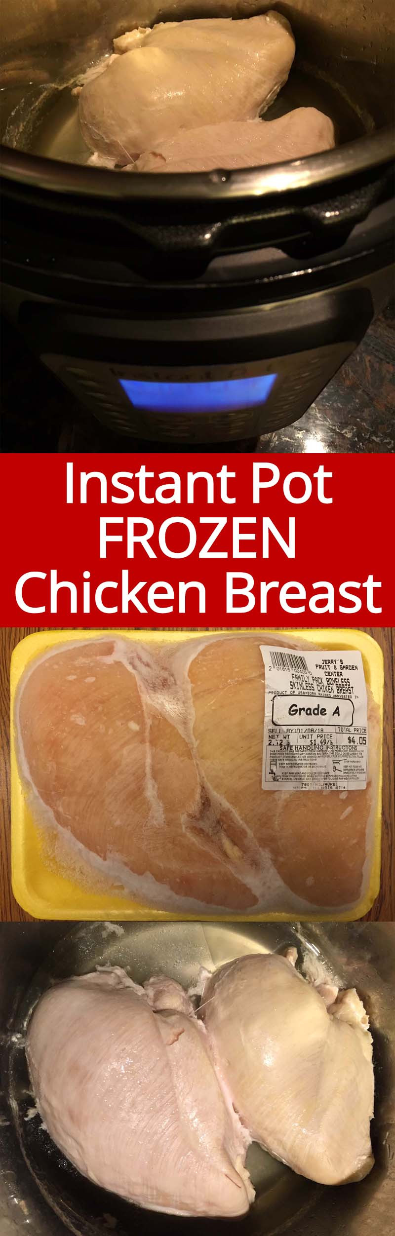 Frozen Chicken Breast Instant Pot Recipes
 Instant Pot Frozen Chicken Breasts – How To Pressure Cook