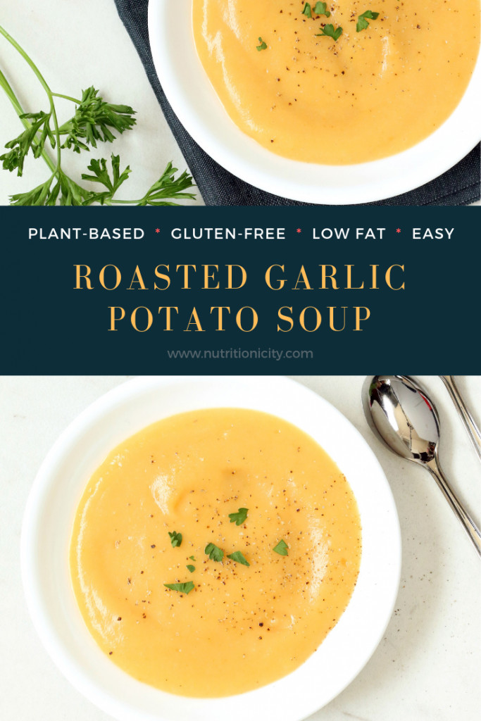 Garlic Potato Soup
 Roasted Garlic Potato Soup Gluten free Plant based