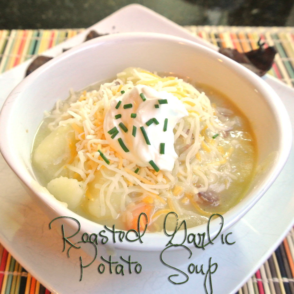 Garlic Potato Soup
 Mom What s For Dinner Roasted Garlic Potato Soup
