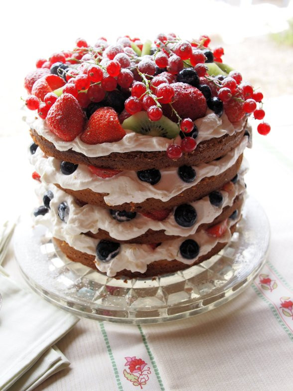 Giant Birthday Cake
 A VERY Big Birthday Cake with Summer Berries British