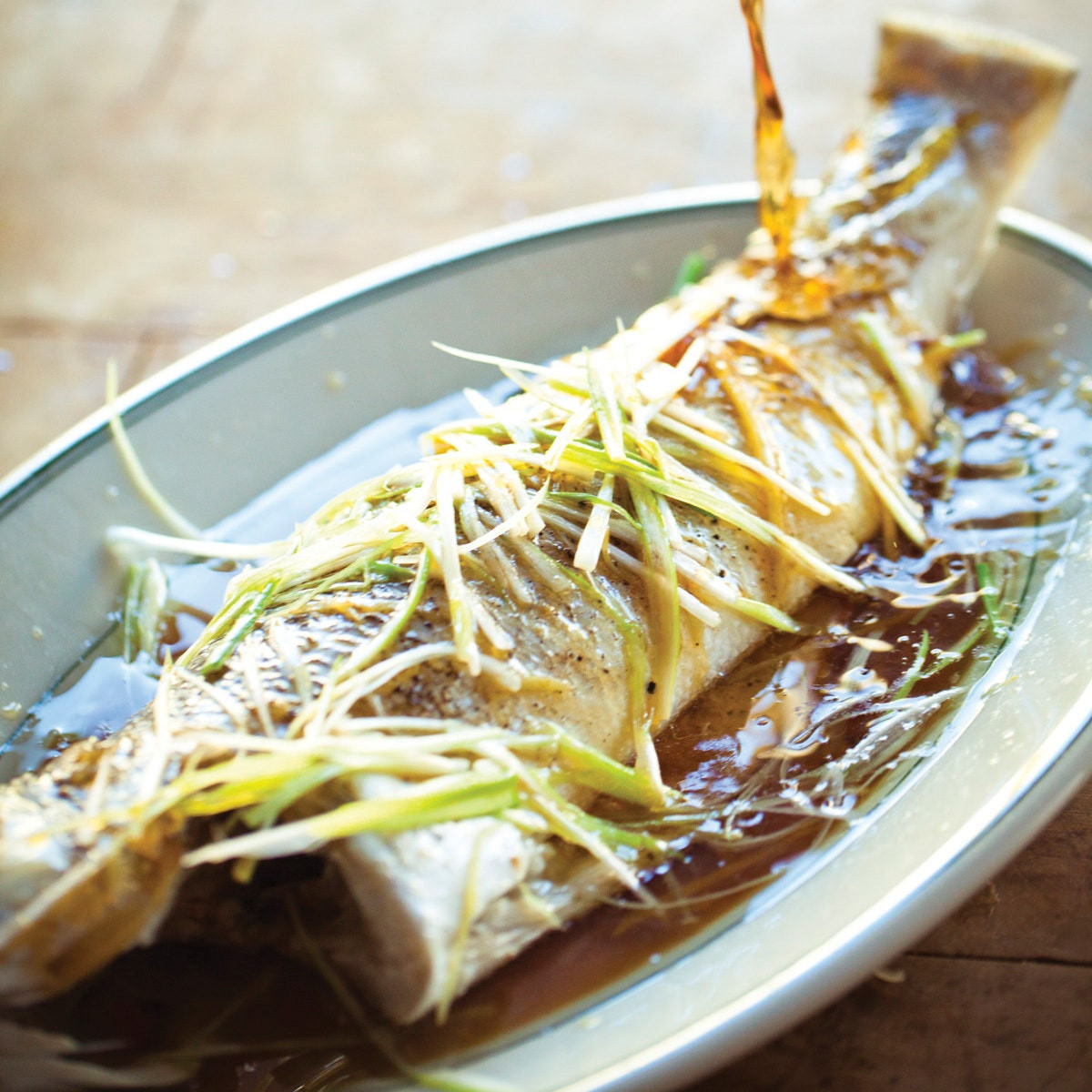 Ginger Fish Recipes
 Steamed Whole Fish with Ginger Scallions and Soy recipe