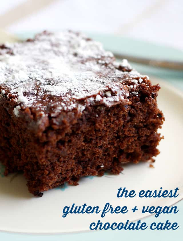 Gluten And Dairy Free Dessert Recipes
 The Easiest Gluten Free and Vegan Chocolate Cake The