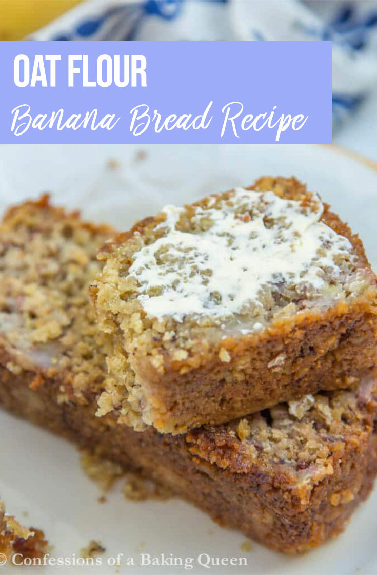 Gluten Free Banana Bread With Oats
 Oat Flour Banana Bread Confessions of a Baking Queen