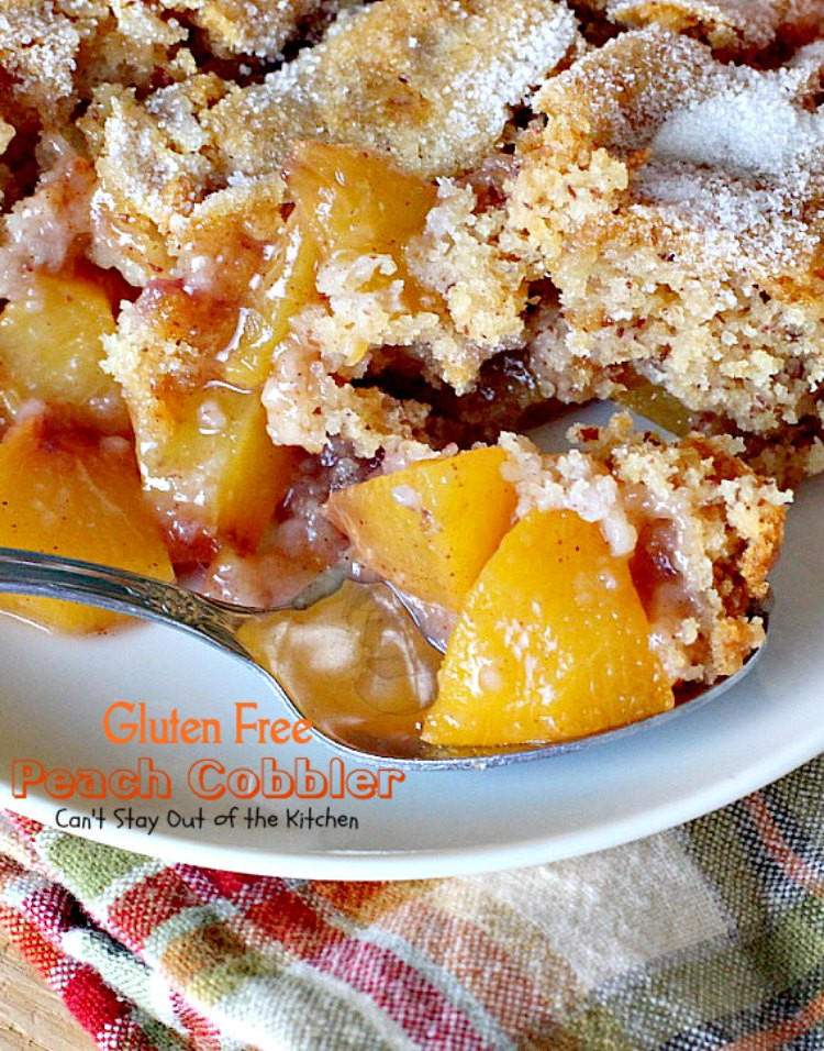 Gluten Free Cobbler Recipe
 Gluten Free Peach Cobbler Can t Stay Out of the Kitchen