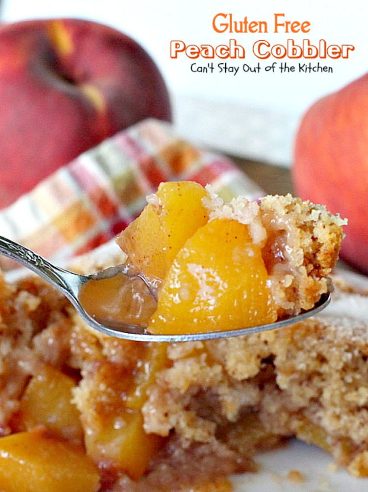 Gluten Free Cobbler Recipe
 Gluten Free Peach Cobbler Can t Stay Out of the Kitchen