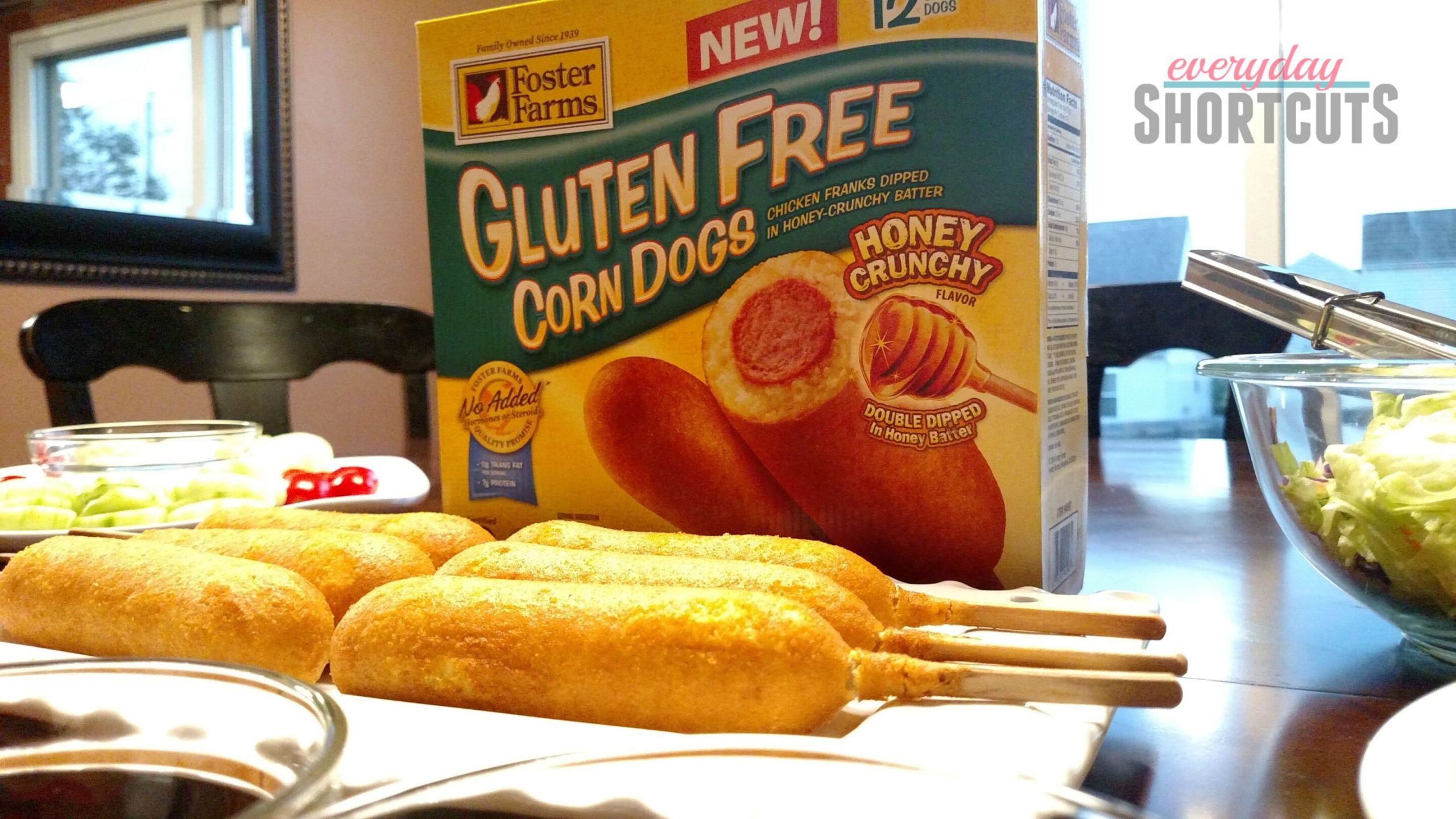 Gluten Free Corn Dogs
 Gluten Free Party with Foster Farms Everyday Shortcuts