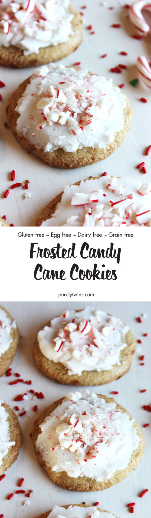 Gluten Free Dairy Free Christmas Cookies
 Flourless frosted peppermint cookies