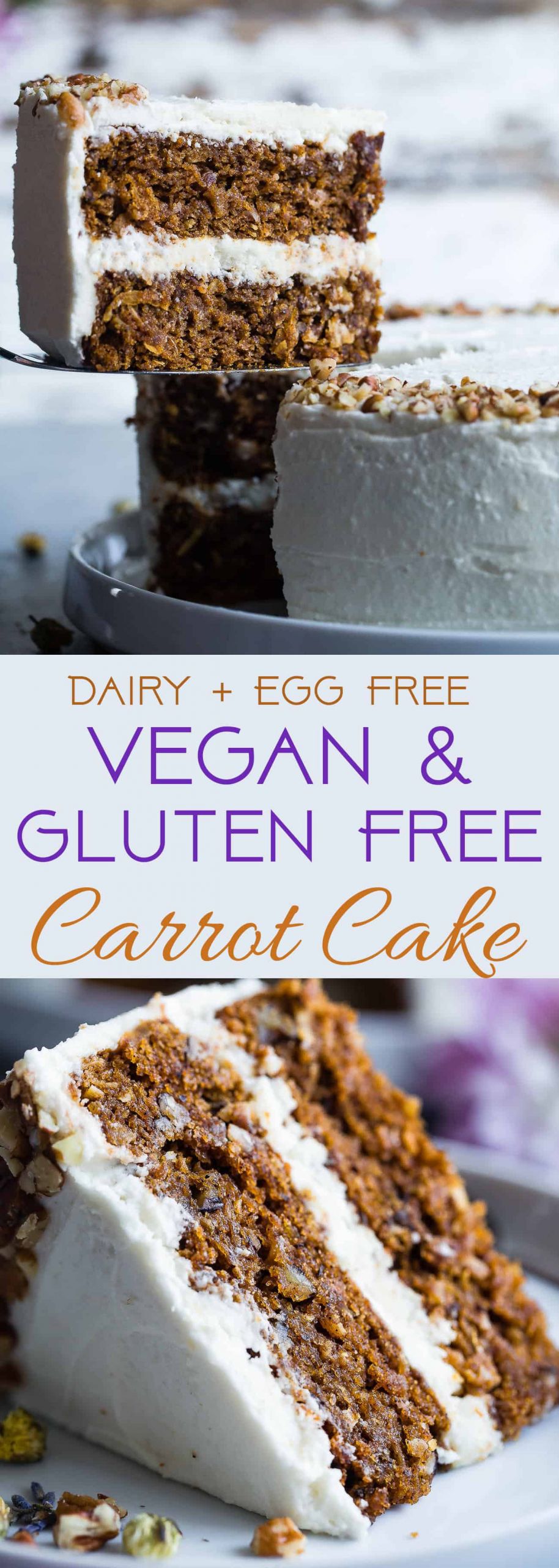 Gluten Free Dairy Free Cupcakes
 Vegan Gluten Free Dairy Free Carrot Cake