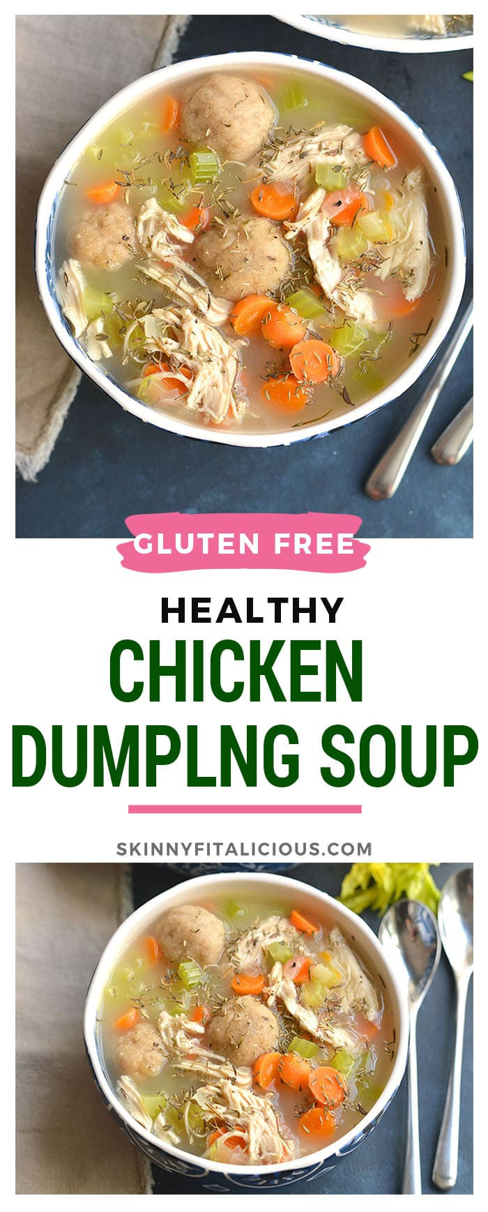 Gluten Free Dumplings For Soup
 Healthy Chicken Dumpling Soup GF Low Cal Skinny
