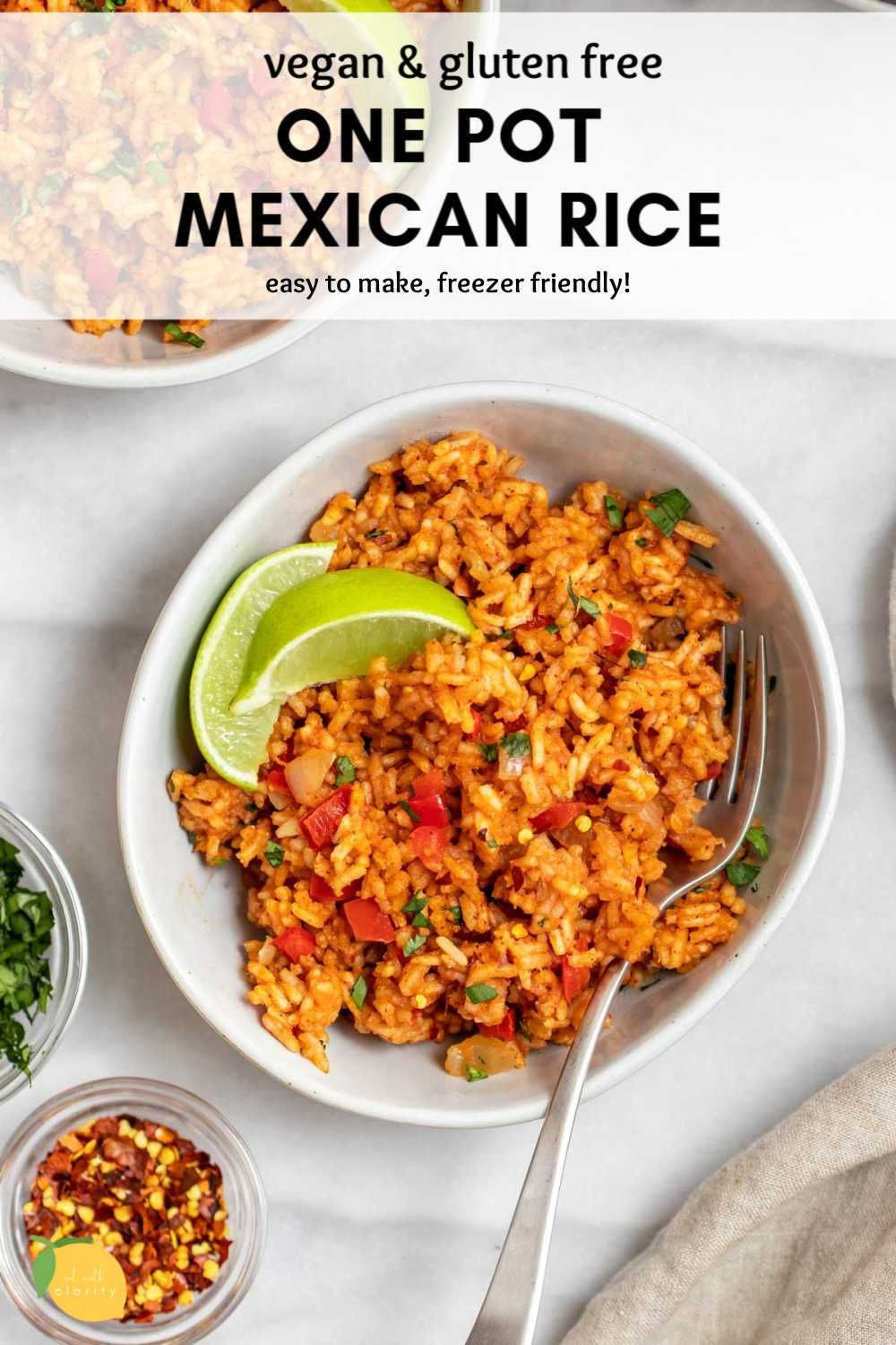 Gluten Free Mexican Rice
 Easy e Pot Vegan Mexican Rice Recipe