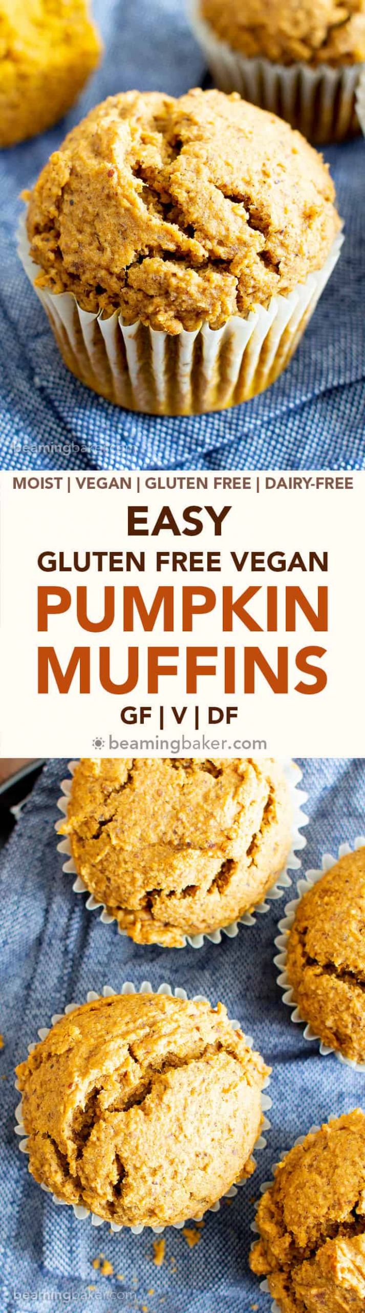 Gluten Free Muffins Recipes
 Easy Vegan Gluten Free Pumpkin Muffins Recipe GF V