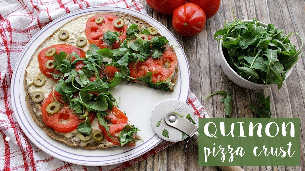 Gluten Free Pizza Dough Whole Foods
 QUINOA PIZZA CRUST 🍕😋 Vegan Gluten Free High in Protein