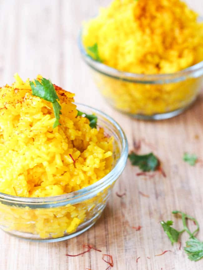 Gluten Free Rice Pilaf
 Vegan Saffron Rice Pilaf Recipe with ions and Turmeric