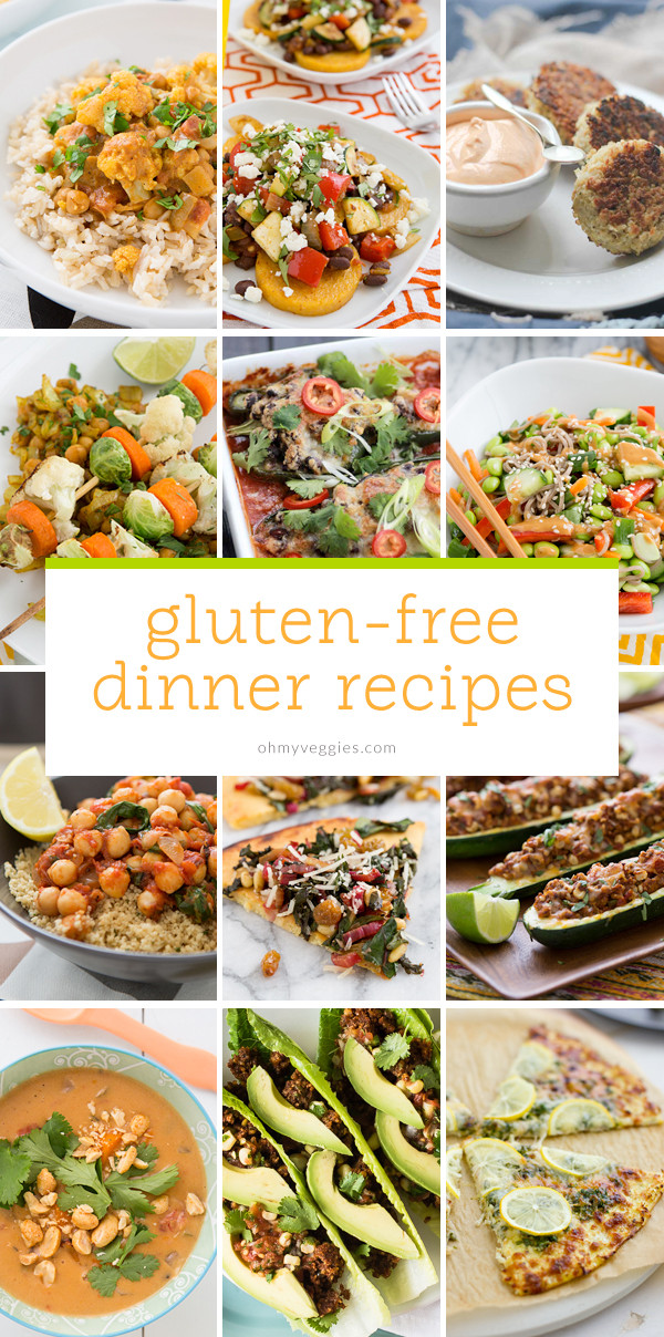 Gluten Free Vegetarian Dinner Recipes
 Ve arian & Gluten Free Dinner Ideas Oh My Veggies