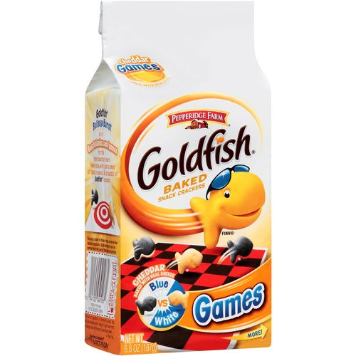 Goldfish Crackers Walmart
 Pepperidge Farm Goldfish Games Cheddar Baked Snack