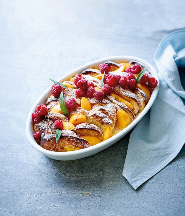 Gourmet Bread Pudding Recipe
 Verbena scented bread and butter pudding peaches