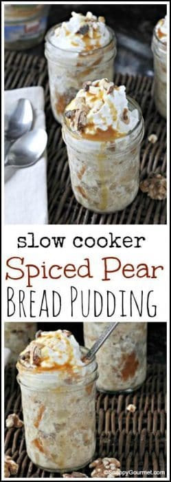 Gourmet Bread Pudding Recipe
 Slow Cooker Spiced Pear Bread Pudding Recipe Snappy Gourmet