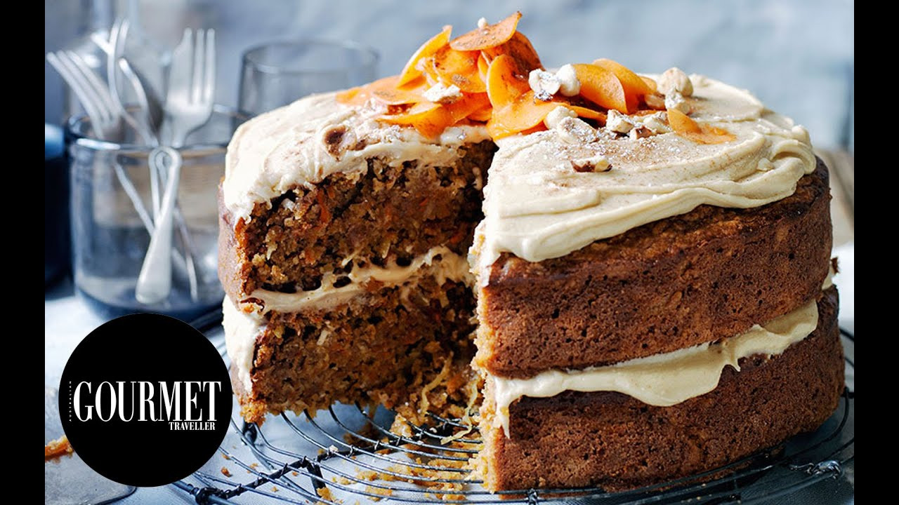Gourmet Carrot Cake
 Ginger carrot cake with salted butterscotch frosting
