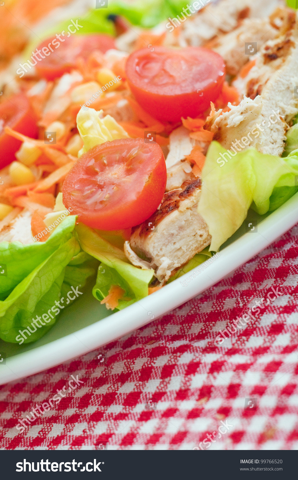 Gourmet Chicken Salad
 Healthy Gourmet Chicken Salad A Plate At A Restaurant