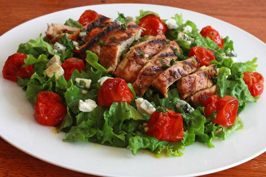 Gourmet Chicken Salad
 Grilled Chicken and Roasted Cherry Tomato Salad with