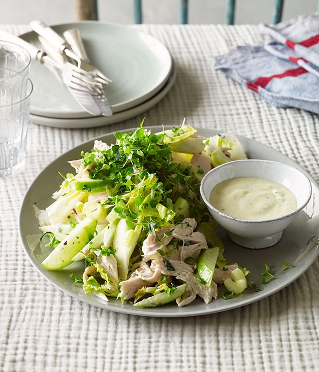 Gourmet Chicken Salad
 Roast chicken salad with cider apple and witlof recipe