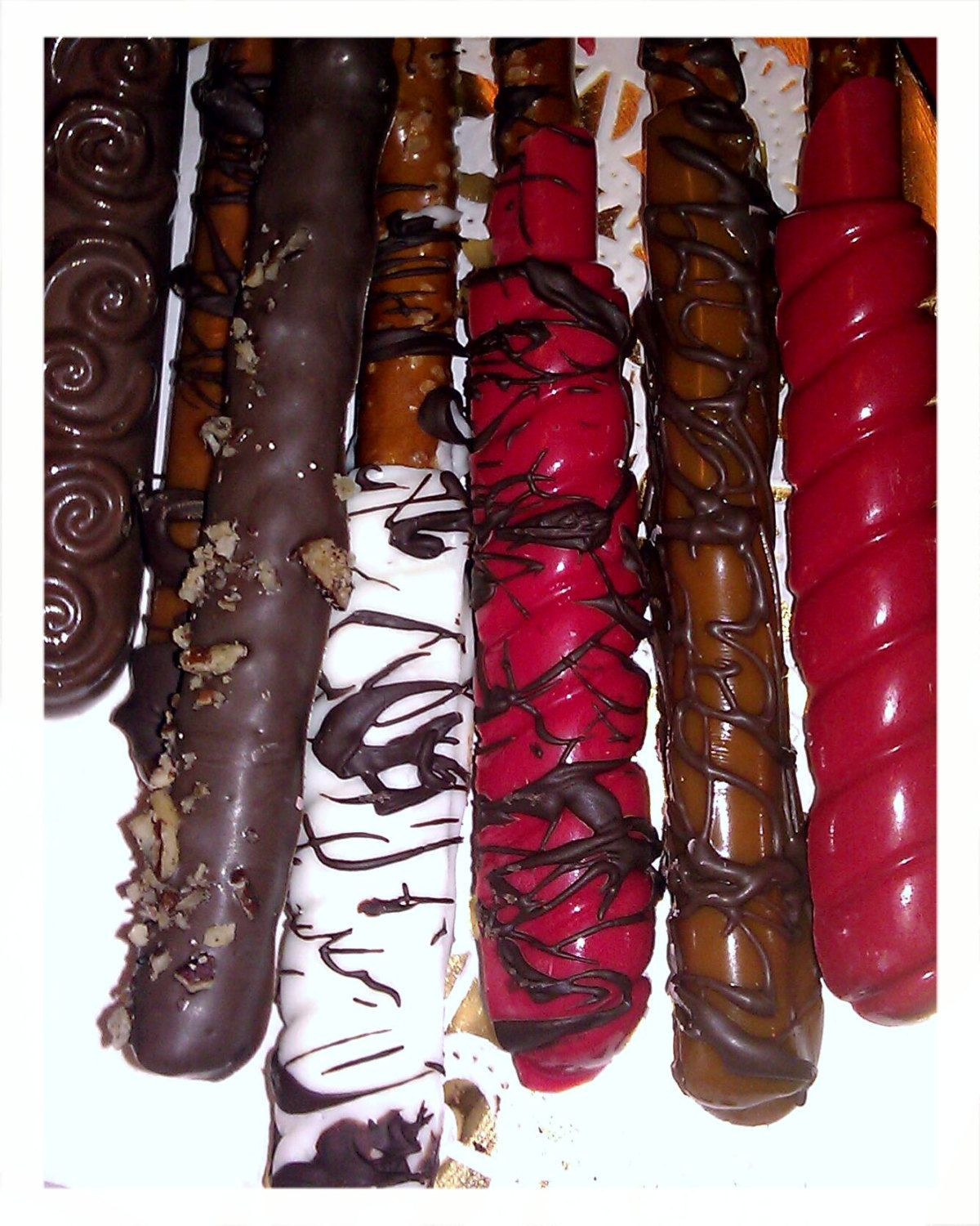 Gourmet Chocolate Pretzels
 Gourmet Chocolate Covered Pretzel Rods by