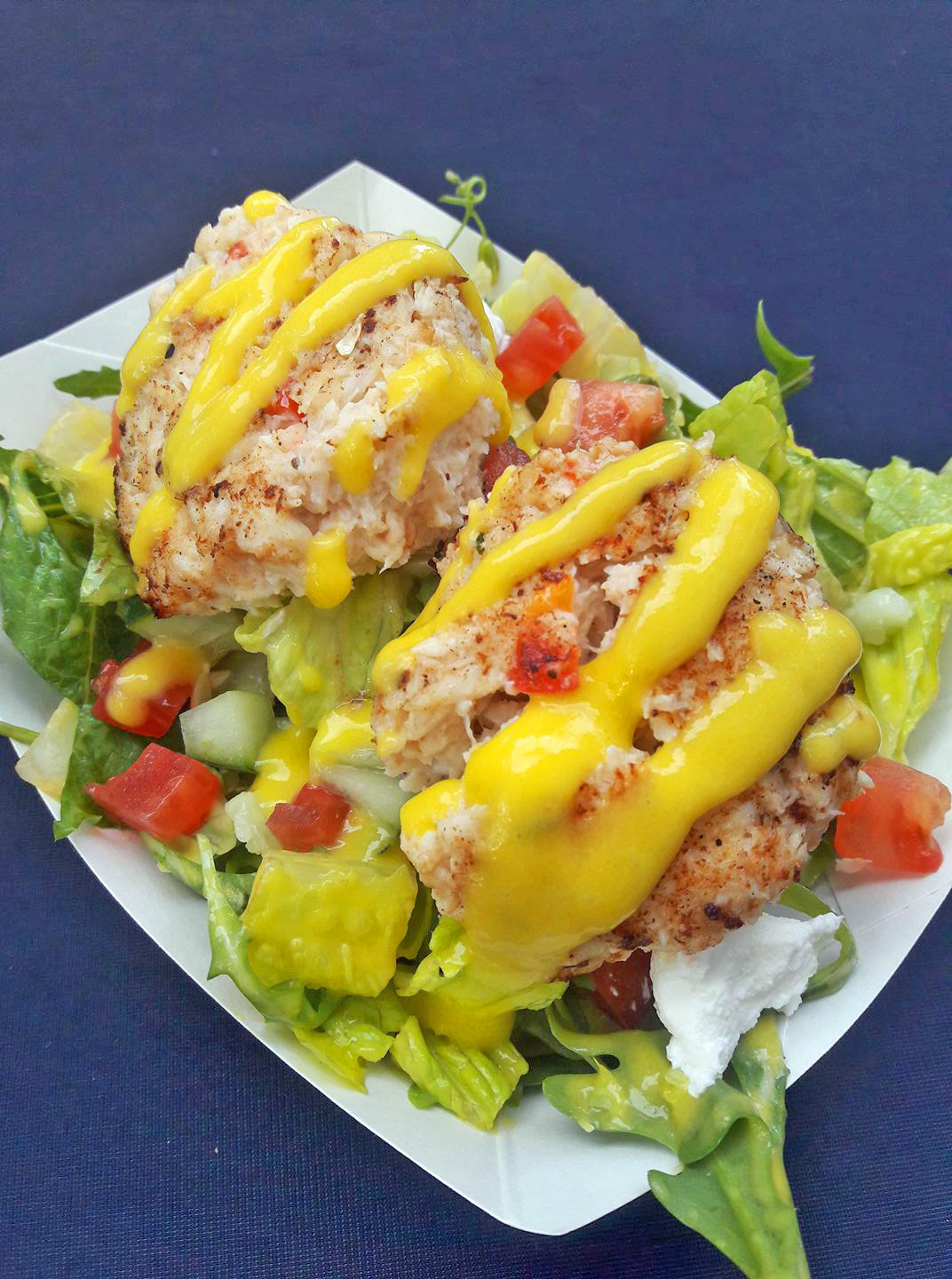 Gourmet Crab Cakes
 Vamos Gourmet Tampa Food Truck Brings Colombian Floridian
