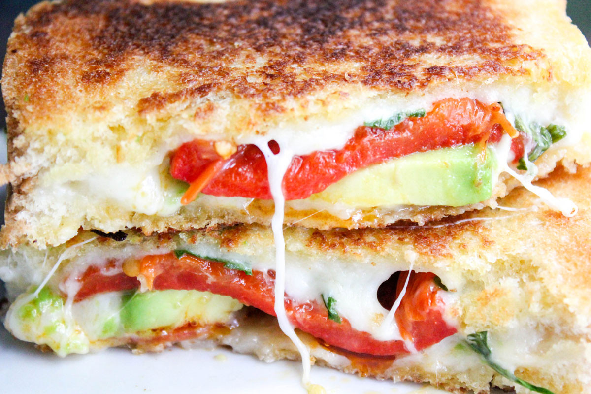 Gourmet Grilled Cheese Sandwiches
 Avocado Bacon Gourmet Grilled Cheese Sandwich