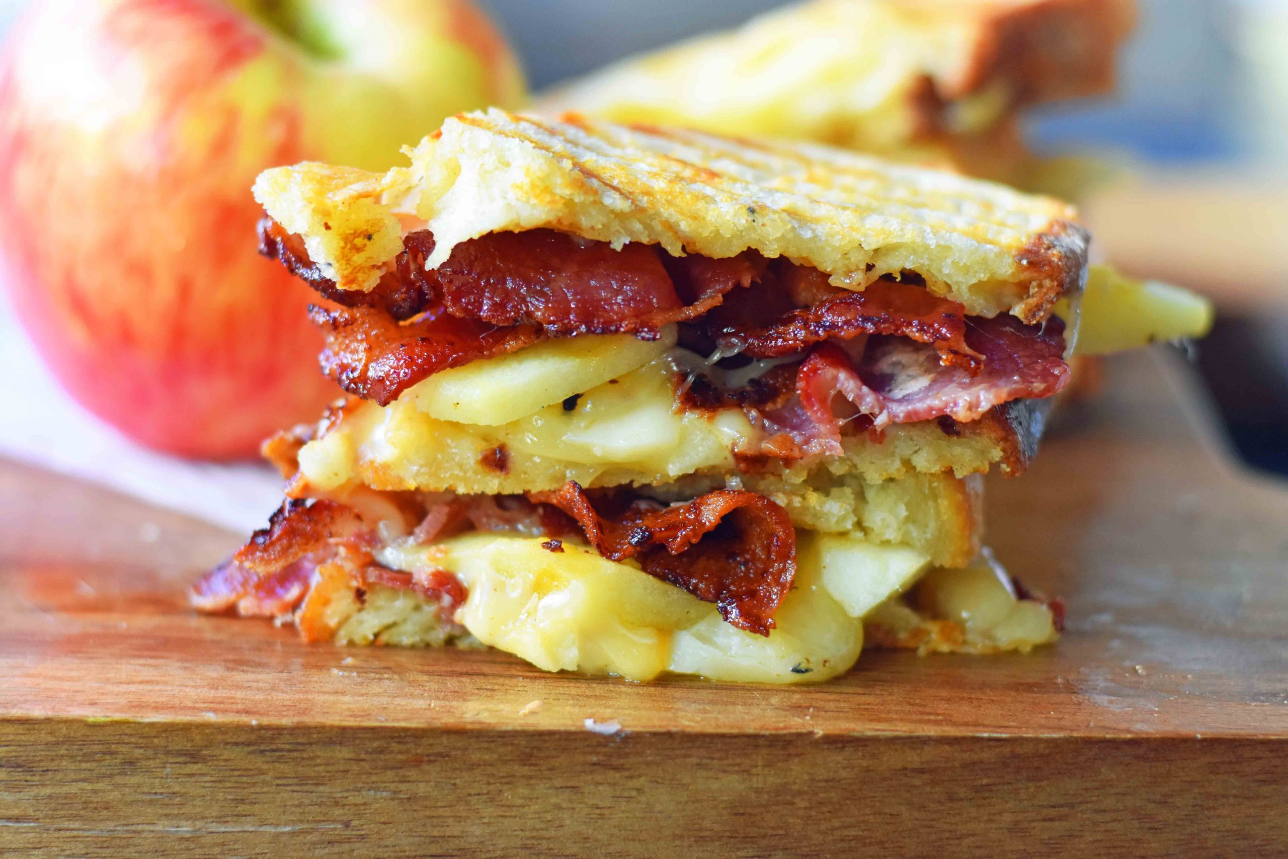 Gourmet Grilled Cheese Sandwiches
 Gouda Honeycrisp Apple Bacon Grilled Cheese – Modern Honey
