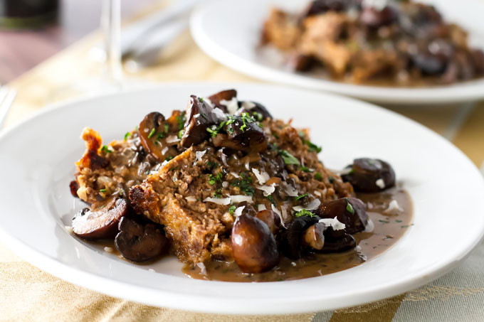 Gourmet Meatloaf Recipe
 Meatloaf with Balsamic Mushroom Sauce