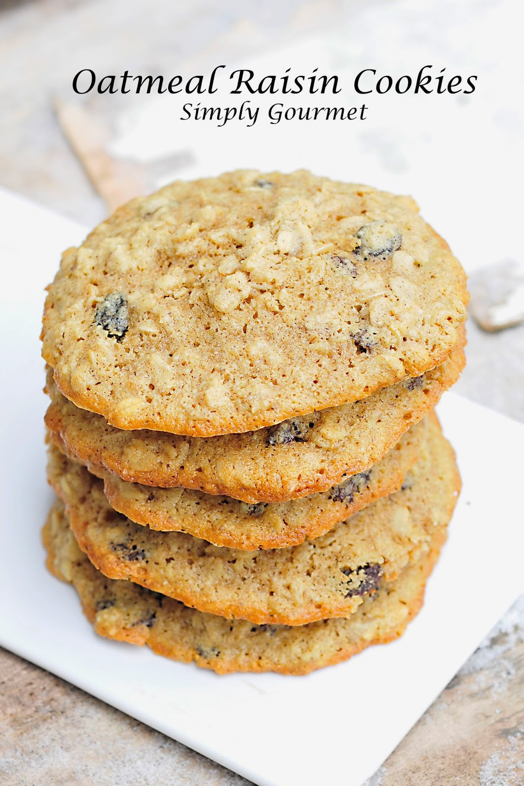 Gourmet Oatmeal Raisin Cookies Awesome Simply Gourmet Oatmeal Raisin Cookies Dairyfree