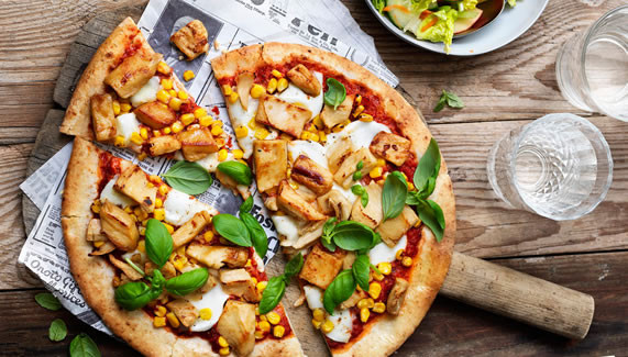 Gourmet Veggie Pizza
 Nestlé unveils meat free brand Garden Gourmet Have a