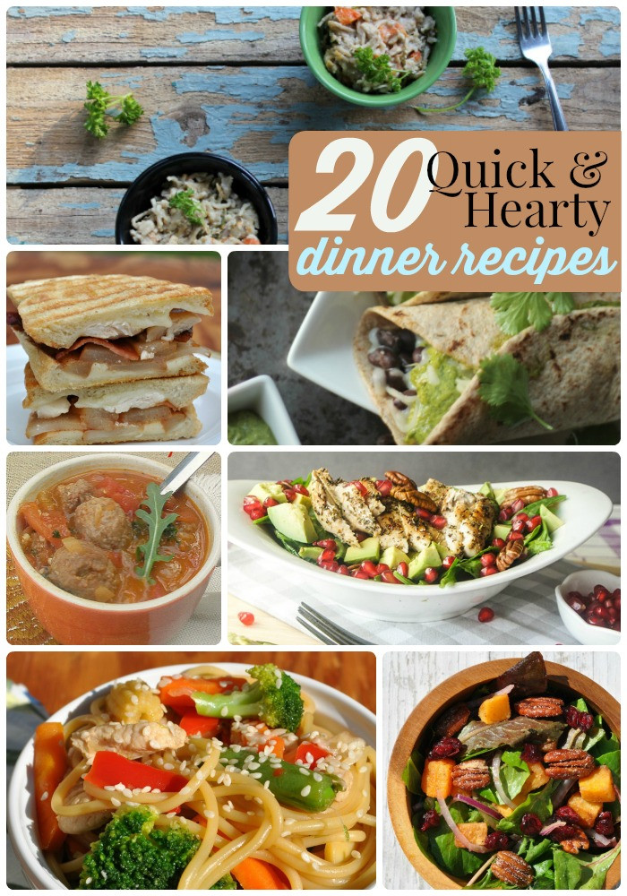 Great Dinner Recipes
 Great Ideas 20 Hearty and Quick Dinner Recipes