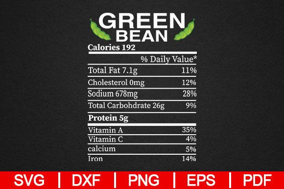 Green Bean Casserole Calories
 Green Beans Casserole Nutrition Graphic by BDstudio