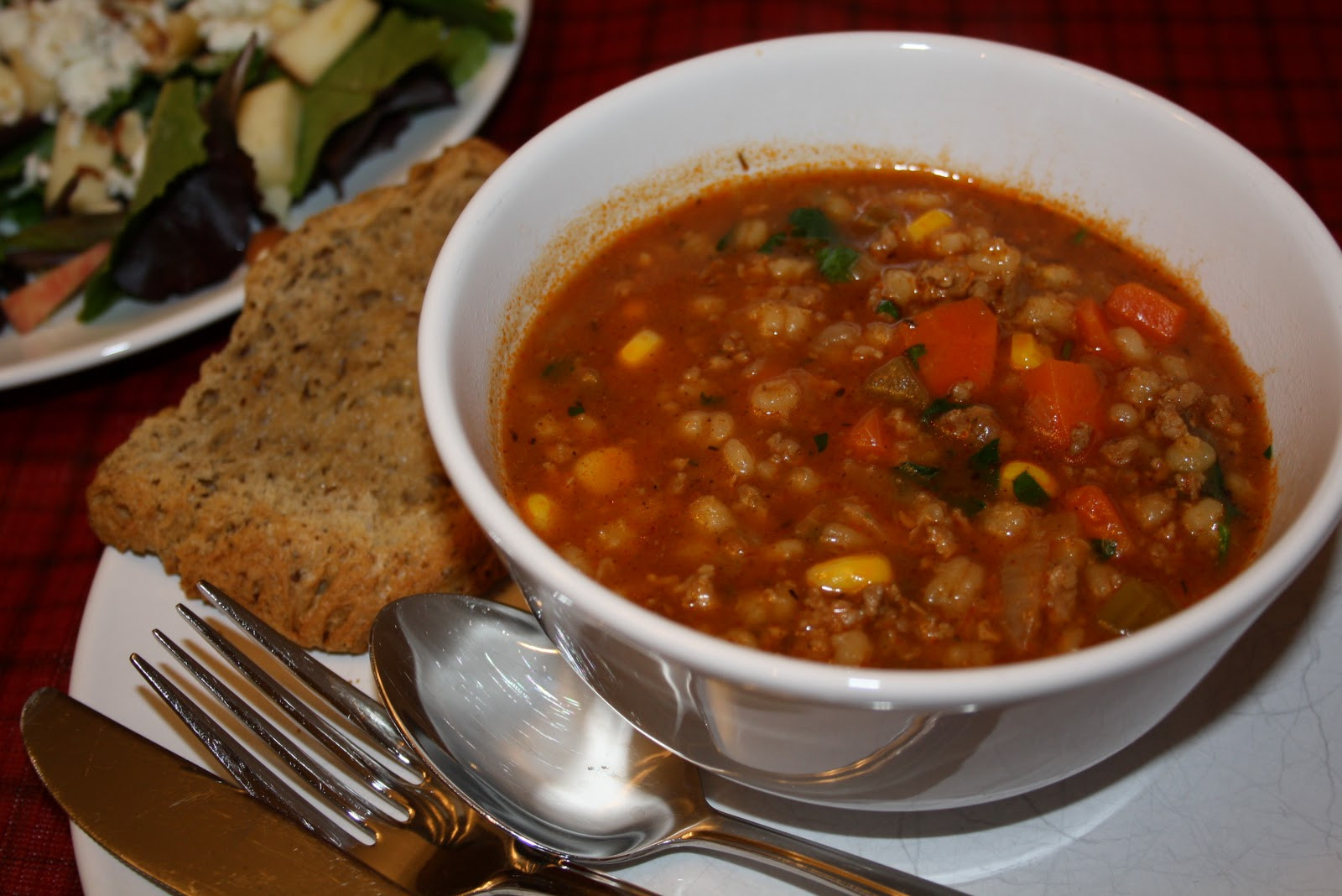Ground Beef Barley Soup
 Living Life with Food Ground Beef Barley Soup