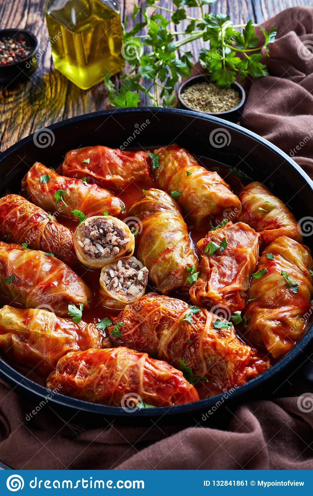 Ground Beef Cabbage Rolls
 Cabbage Rolls Stuffed With Ground Beef Stock Image Image