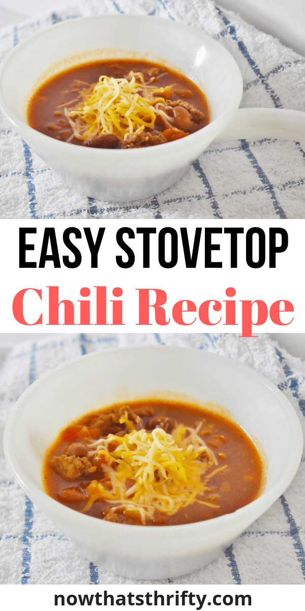 Ground Beef Chili Recipe Stovetop
 Easy Stovetop Chili Recipe with Beef & Beans Now That s