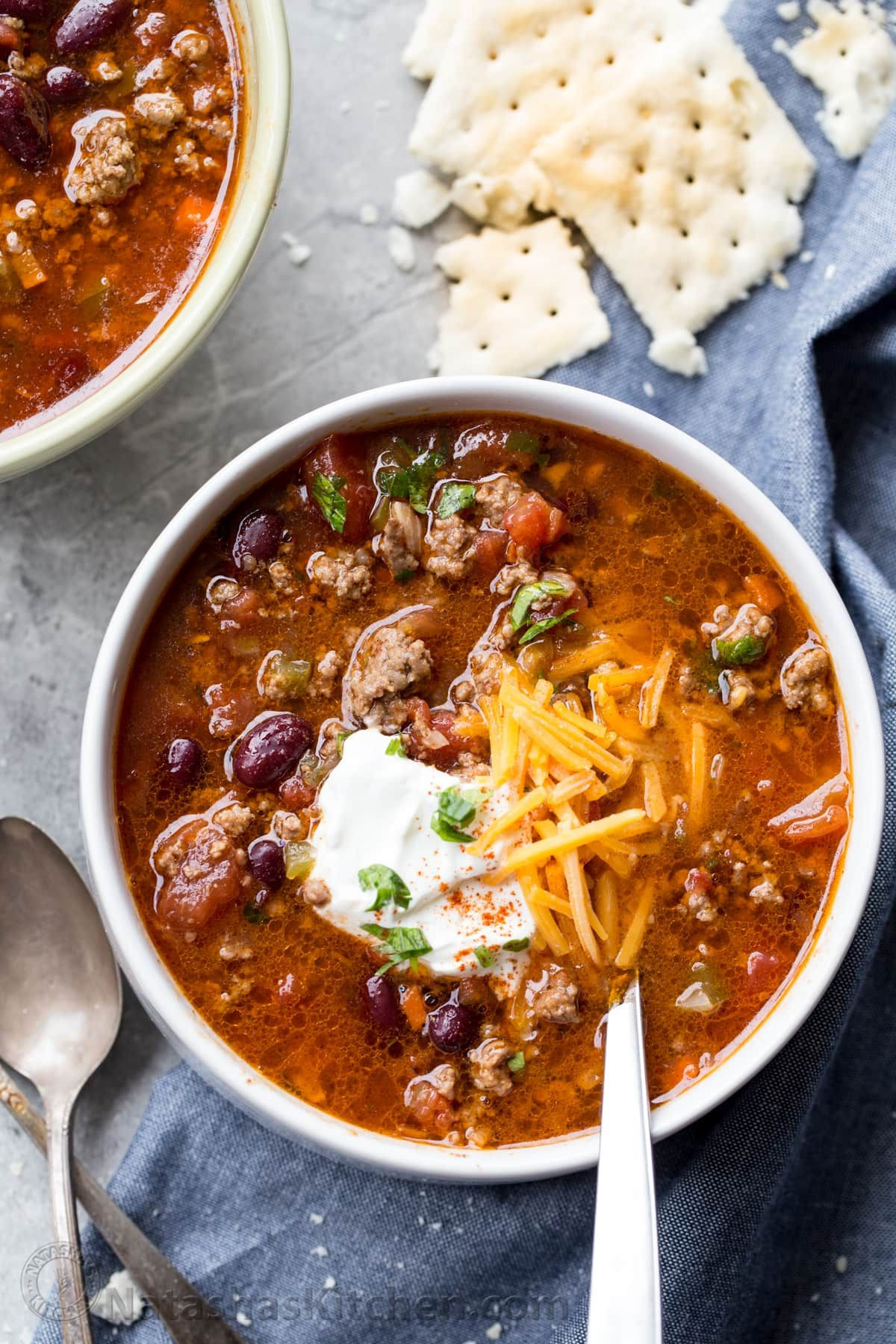 Ground Beef Chili Recipe Stovetop
 Hearty Beef Chili Recipe with tender ground beef
