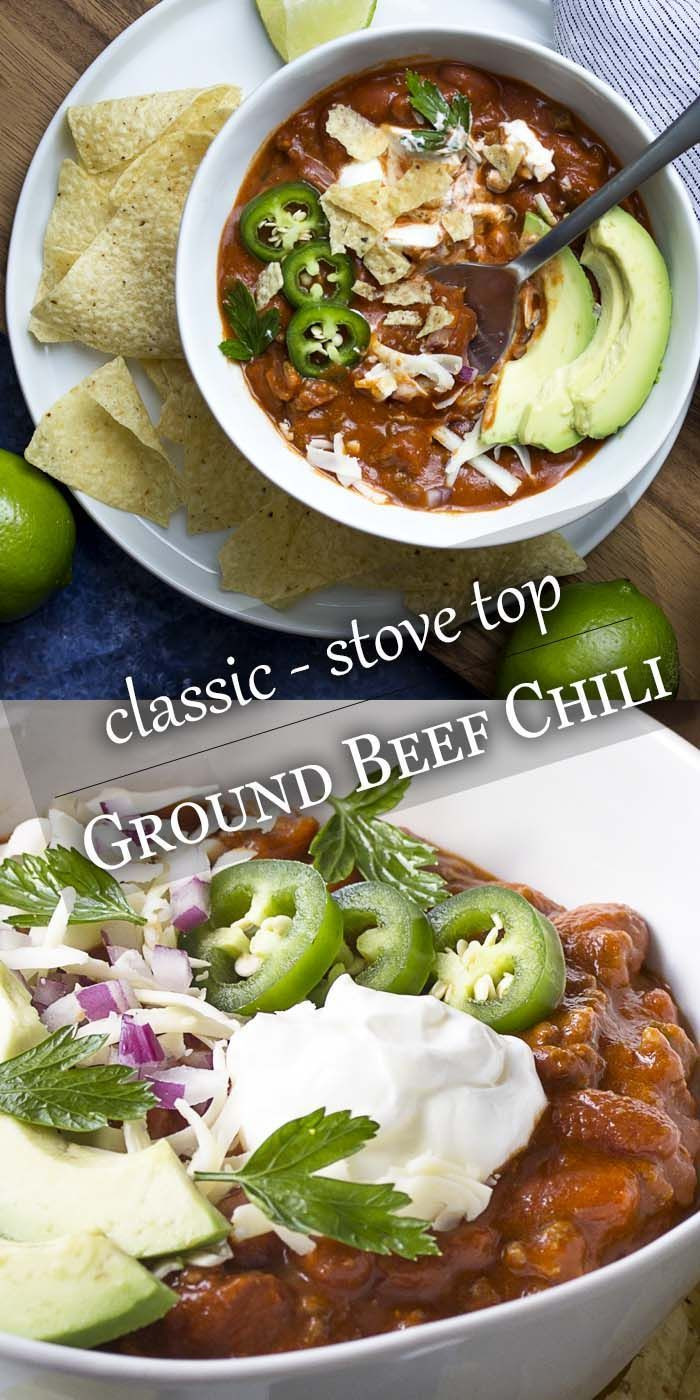Ground Beef Chili Recipe Stovetop
 My homemade stovetop ground beef and bean chili is a