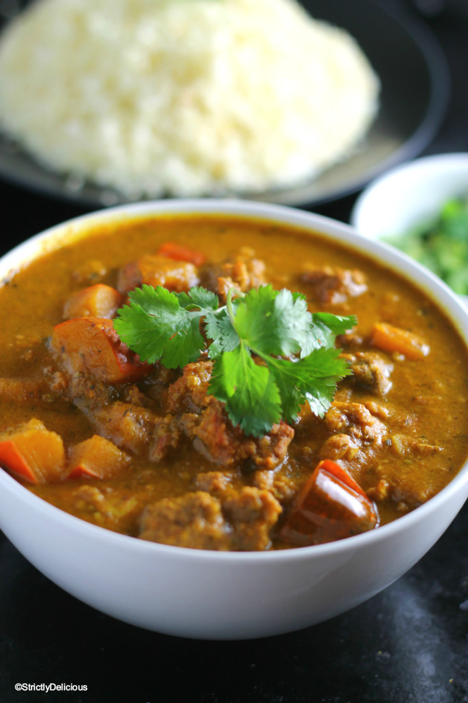 Ground Beef Curry
 Slow Cooker Squash & Ground Beef Curry paleo & AIP