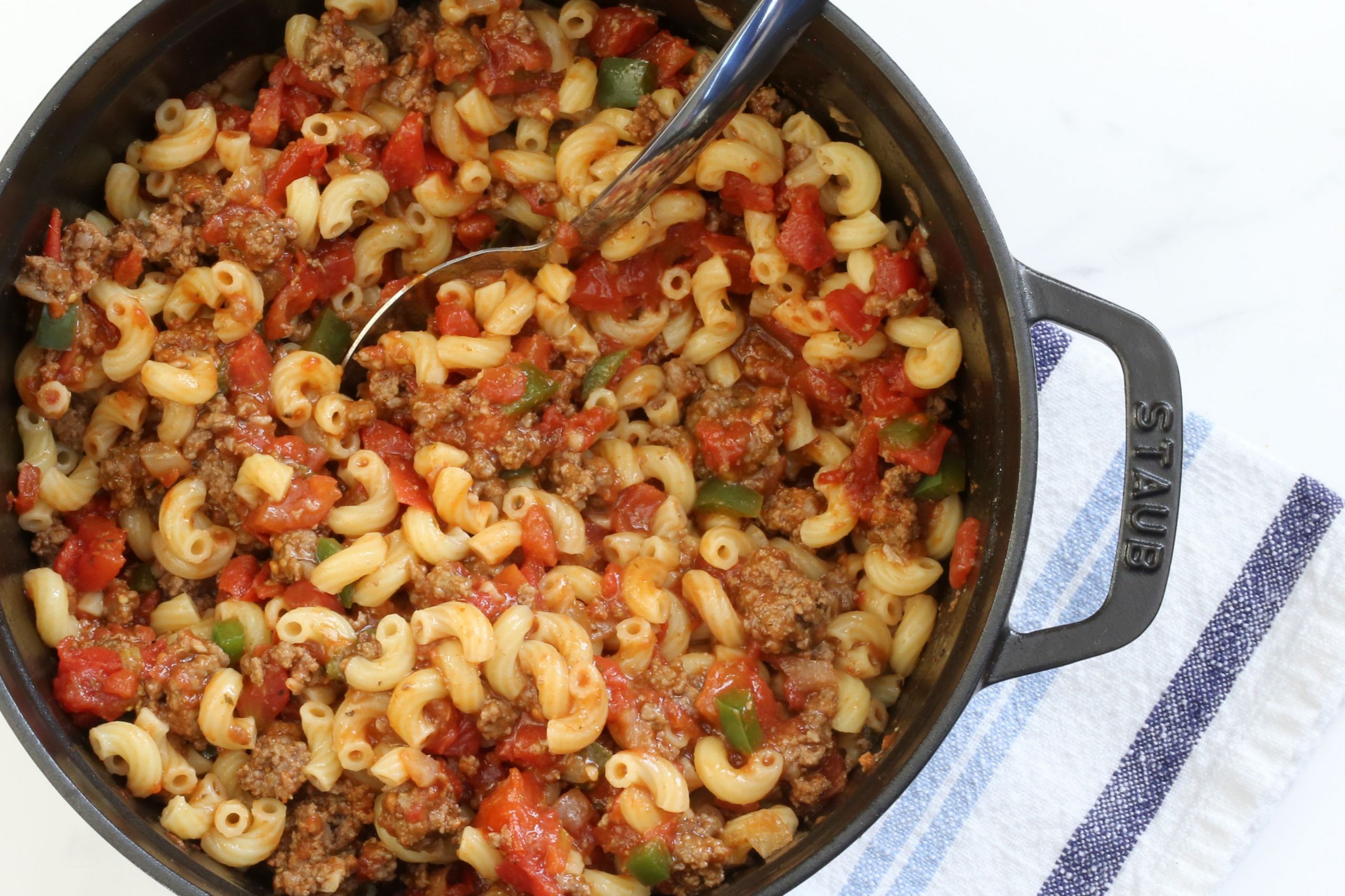 Ground Beef Pasta Recipe
 Spicy Pasta With Ground Beef and Tomatoes Recipe